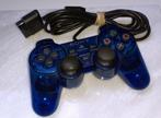 Gaming retro Playstation 2 controller clear blue blauw, Nieuw, Controller, PlayStation 2, Verzenden