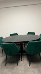 INGATORP eettafel + 6 stoelen, Huis en Inrichting, Complete eetkamers, Zo goed als nieuw