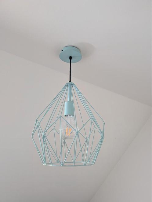 10 industriële draadlampen., Huis en Inrichting, Lampen | Plafondlampen, Zo goed als nieuw, Metaal, Ophalen