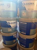 6 potten Sigma matt wit, Doe-het-zelf en Bouw, Verf, Beits en Lak, Ophalen, Zo goed als nieuw, Wit, Verf