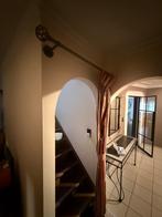 Rustieke zwarte metalen gordijnroede., Enlèvement, Comme neuf