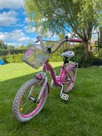 Kinderfiets 16 inch Prestige roze met staander en lichten, Fietsen en Brommers, Fietsen | Kinderfietsjes, 16 tot 20 inch, Zijwieltjes