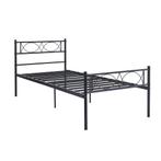 3 nieuwe stalen bedden te koop in doos, Huis en Inrichting, Slaapkamer | Bedden, 90 cm, Eenpersoons, Zwart, Nieuw