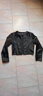 Jas van imitatieleer, Kleding | Dames, Verzenden, Zwart, Zo goed als nieuw, Jasje