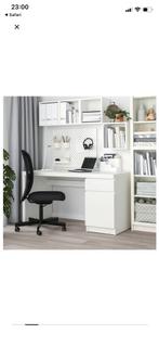 Bureau Ikea Malm blanc, Enlèvement, Comme neuf, Bureau
