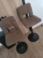 2 x barstoelen, Ophalen, Gebruikt, In hoogte verstelbaar