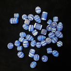 Kralen Indisch glas blauw en groen, Hobby en Vrije tijd, Ophalen, Nieuw, Kraal