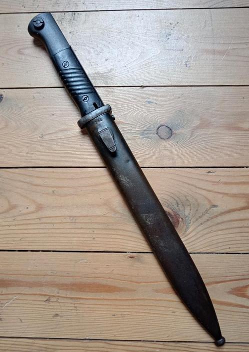 Duitse k98 wo2 nummergelijke bajonet 1938 Hörster, Verzamelen, Militaria | Tweede Wereldoorlog, Landmacht, Mes of Dolk, Ophalen of Verzenden