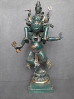 Bronzen beeld van Shiva die Nandi heilige buffel berijdt/In, Nieuw, Ophalen of Verzenden