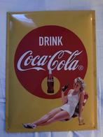 Metalen bord Coca Cola, Ophalen, Zo goed als nieuw