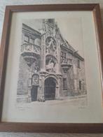 Kopergravure "La Porterie Nancy", Antiek en Kunst, Ophalen of Verzenden