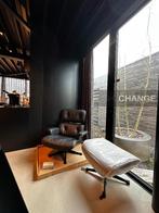 Vitra Lounge Chair + Ottoman volledig zwart NIEUW in doos, Huis en Inrichting, Ophalen, Metaal, Zwart, High-end Furniture