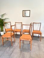 6 vintage stoelen, Ophalen, Gebruikt