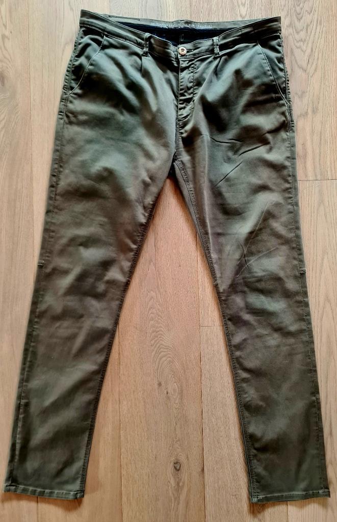 Lange broek in stretch 'Ashes to dust' (maat: XXL), Kleding | Heren, Broeken en Pantalons, Zo goed als nieuw, Overige maten, Groen