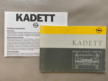 Opel KADETT - Instructieboekje 1987 beschikbaar voor biedingen