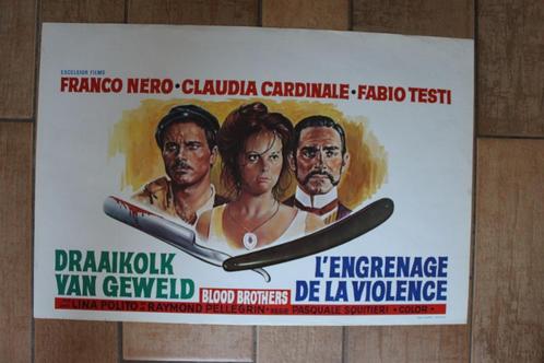 filmaffiche Claudia Cardinale Blood Brothers filmposter, Verzamelen, Posters, Zo goed als nieuw, Film en Tv, A1 t/m A3, Rechthoekig Liggend