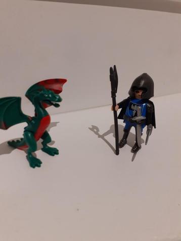 Playmobil chevalier et dragon beschikbaar voor biedingen