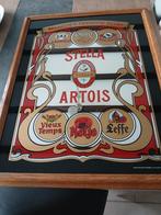 Schitterende Stella Artois spiegel (1983) Rob Otten Plastic, Verzamelen, Ophalen, Zo goed als nieuw, Reclamebord, Plaat of Schild