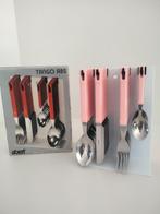 1980s vintage Postmodern bestek Italiaans pink, Ophalen of Verzenden, Gebruikt, Bestekset