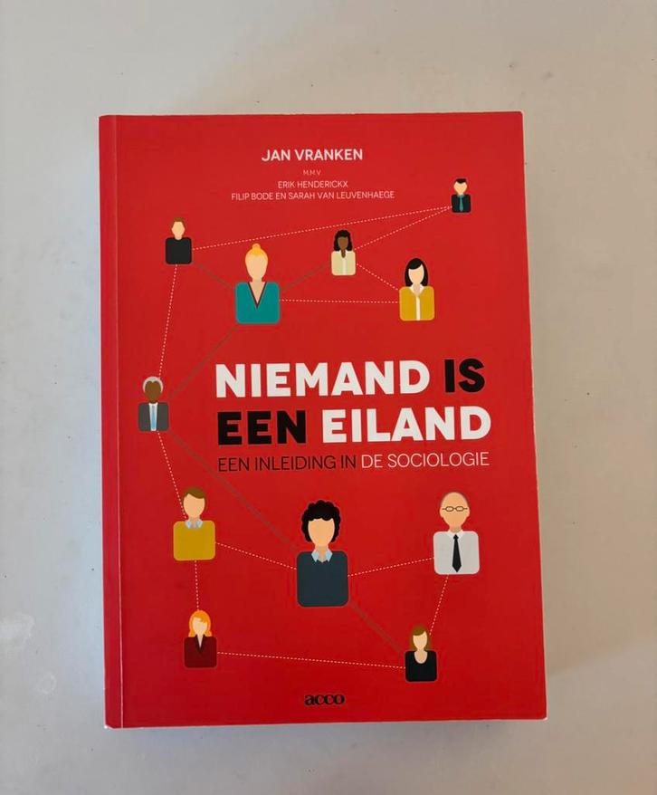Niemand is een eiland, sociologie, Boeken, Studieboeken en Cursussen, Ophalen of Verzenden