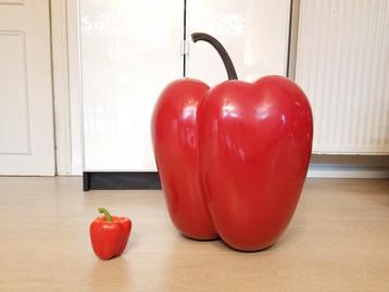 Giant red paprika glorious art design 55cm