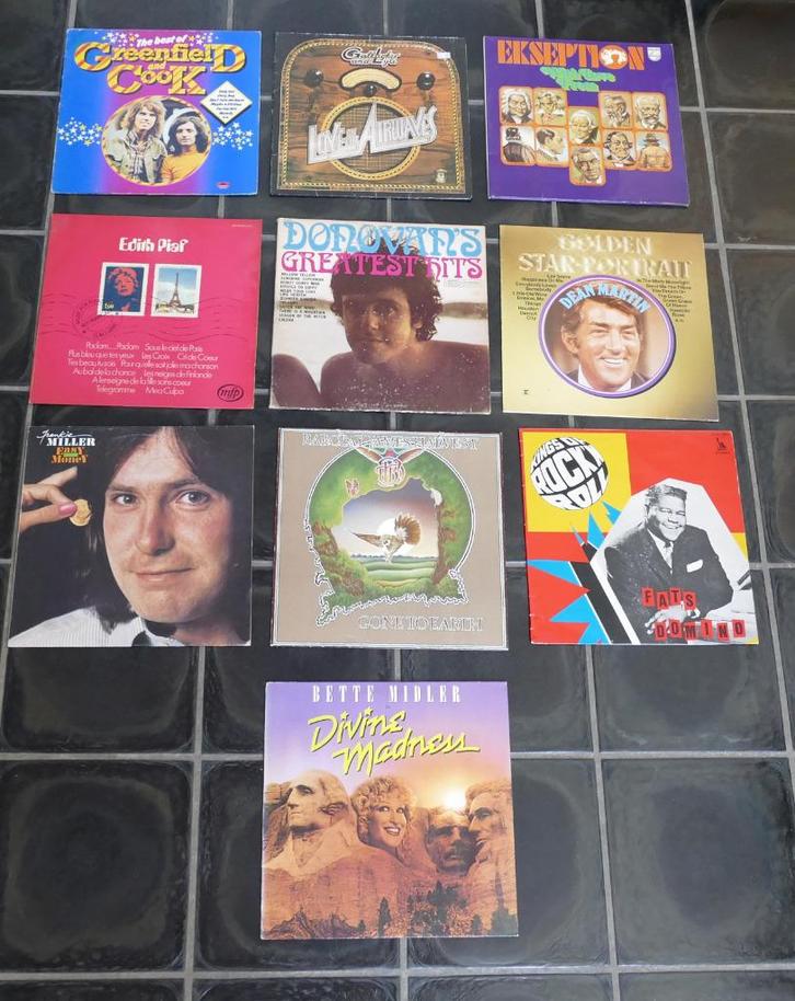 10 LP's voor 10€, Cd's en Dvd's, Vinyl | Rock, Gebruikt, Poprock, 12 inch, Ophalen of Verzenden