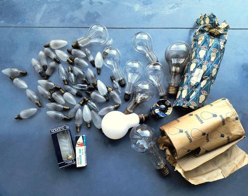 Groot lot oude gloeilampen, Antiek en Kunst, Curiosa en Brocante, Ophalen