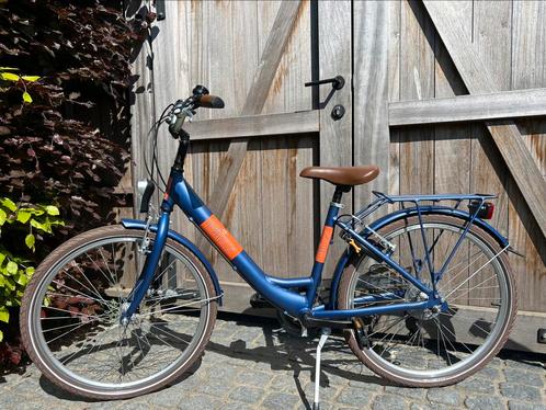BIKE FUN KIDS BLIZZ BLAUW MATT 24INCH, Fietsen en Brommers, Fietsen | Meisjes, Zo goed als nieuw, 24 inch, Handrem, Ophalen