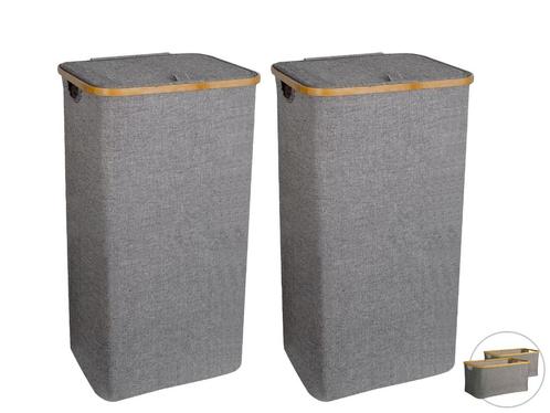 Opvouwbare wasmanden 103L met deksel, Huis en Inrichting, Badkamer | Badtextiel en Accessoires, Zo goed als nieuw, Overige typen