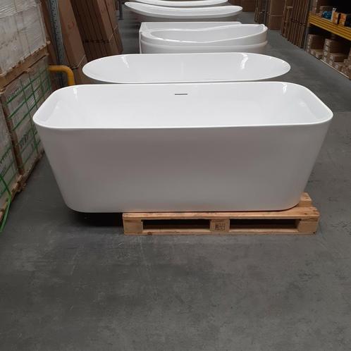 Ruim en comfortabel ligbad, Glans wit, 170cm, Afvoer, Nr203, Huis en Inrichting, Woonaccessoires | Overige, Nieuw, Ophalen of Verzenden