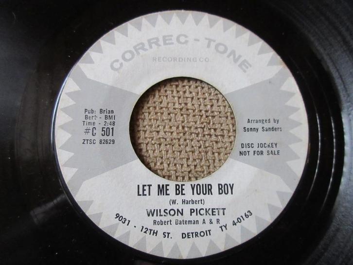 Wilson Pickett - Laat me je jongen zijn/Mijn hart is van jou, Cd's en Dvd's, Vinyl Singles, Gebruikt, Single, R&B en Soul, 7 inch