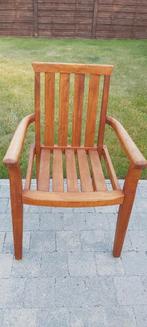 Houten tuinstoel, Tuin en Terras, Tuinstoelen, Ophalen, Zo goed als nieuw