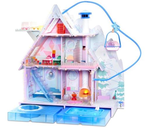 L.O.L. Surprise Winter Disco houten chalet met sneeuw, Verzamelen, Poppetjes en Figuurtjes, Zo goed als nieuw, Ophalen