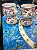 Vintage Soepkom “Soep van de dag”4 stuks, Huis en Inrichting, Keuken | Servies, Ophalen of Verzenden, Zo goed als nieuw