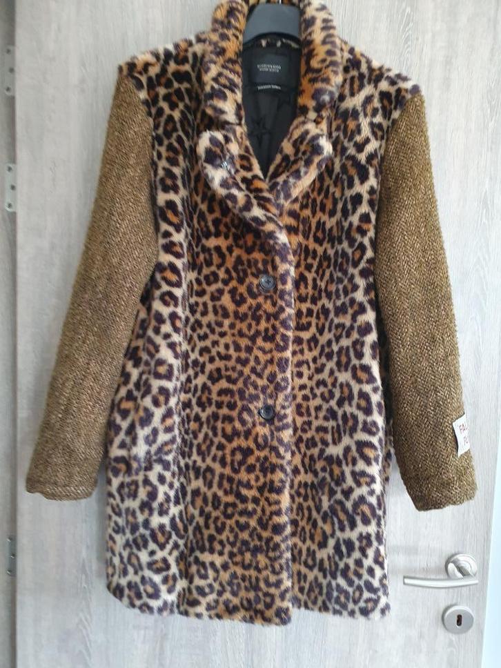 Luipaard jas Scotch&Soda Large, Kleding | Dames, Jassen | Winter, Maat 42/44 (L), Overige kleuren, Ophalen of Verzenden