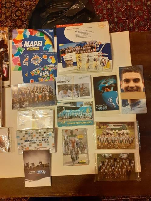 Presentatiegidsen en fotosets van wielerploegen, Verzamelen, Sportartikelen en Voetbal, Zo goed als nieuw, Spelerskaart, Ophalen