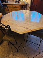 Table exagonale marbre rose 120 cm, Ophalen, Gebruikt