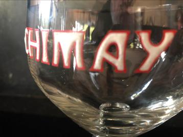 CHIMAY oud zware emaille glas