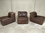 Walter Knoll modulair, Gebruikt, Vintage, Driepersoons, Leer