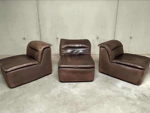 Walter Knoll modulair, Huis en Inrichting, Zetels | Zetels, Gebruikt, Driepersoons, Leer, Ophalen of Verzenden
