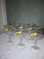 6 oude kristallen glazen Kasteelbier, nieuwstaat, Verzamelen, Ophalen of Verzenden, Nieuw, Bierglas