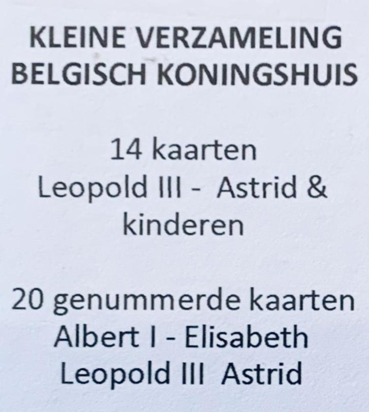 Collection de la famille royale belge, Collections, Maisons royales & Noblesse, Comme neuf, Carte, Photo ou Gravure, Envoi