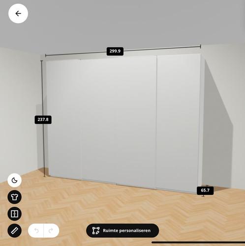 PAX kleerkast, Huis en Inrichting, Kasten | Kleerkasten, Nieuw, 200 cm of meer, 200 cm of meer, 50 tot 75 cm, Met lade(s), Met deur(en)