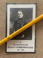 Oorlogsslachtoffer MEI 1940 Soldaat 7ART.REG VANDENBROUCKE, Verzamelen, Ophalen of Verzenden, Bidprentje