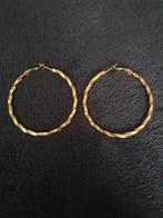 Nieuwe goudkleurige oorbellen in edelstaal, Handtassen en Accessoires, Oorbellen, Ophalen of Verzenden, Nieuw, Goud