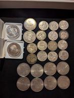 veel zilveren munten., Postzegels en Munten, Ophalen, Zilver, Losse munt, Zilver