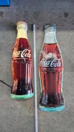 Lichtreclame Coca Cola en metalen plaatje., Ophalen
