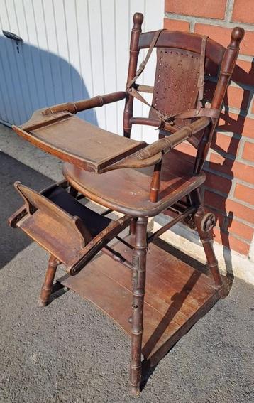 Chaise haute bébé ancienne, Enlèvement