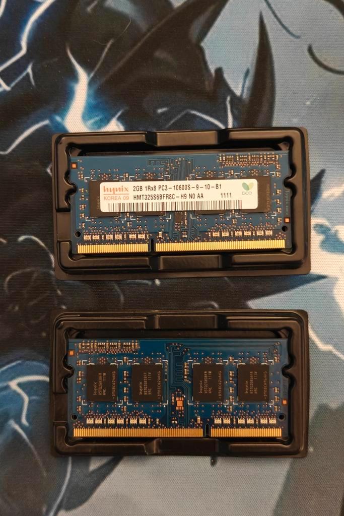 Ram DDR3 2gb x 2, Informatique & Logiciels, Mémoire RAM, Comme neuf, DDR3, Enlèvement