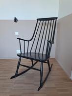 Vintage Scandinavische schommelstoel, Huis en Inrichting, Ophalen, Gebruikt, Zwart, Vintage